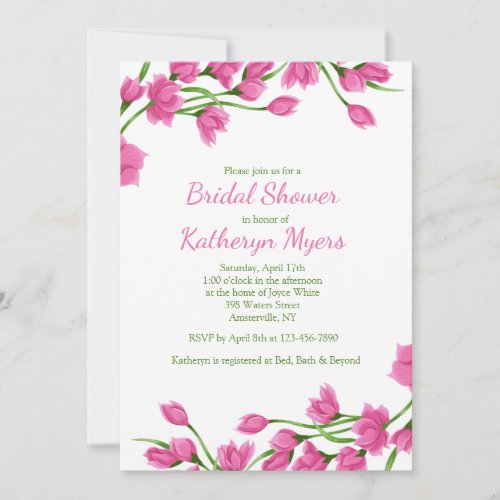 Floral Borders Invitation