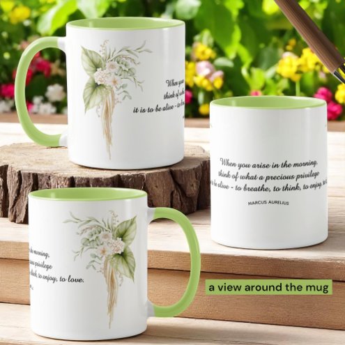 Floral Borders Life Quote Template