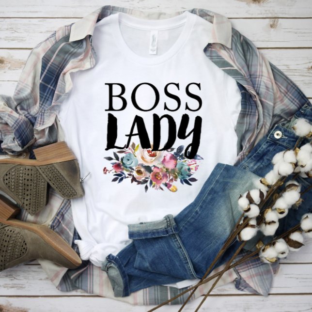Floral Boss Lady T-Shirt (Creator Uploaded)