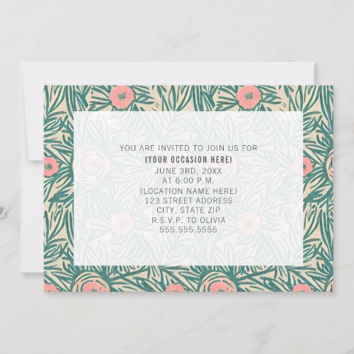 Floral Botanical All Purpose Generic Party Invitation