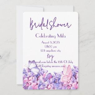 floral botanical bridal shower invitation
