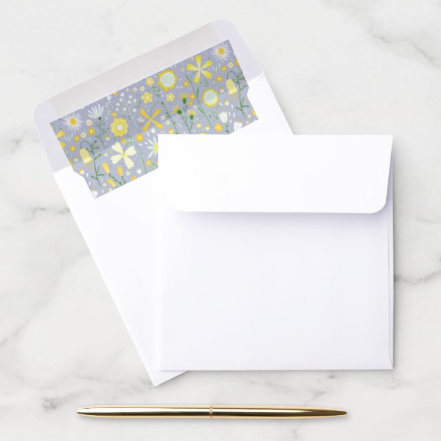 Floral Botanical Envelope Liner (Desk)