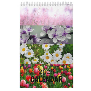 Floral Botanical Garden Illustrations Calendar
