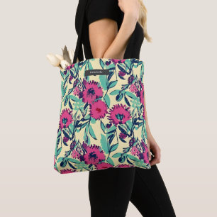Floral Botanical Pink Tote Bag