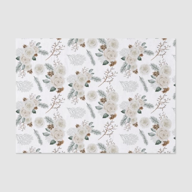 Floral Botanical Tissue Paper  (Front)