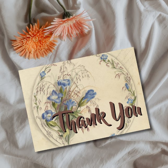 Floral Botanical Watercolor Classic Thank You (Creator Uploaded)