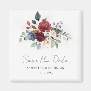 Floral Botanical Wedding Save the Date Magnet