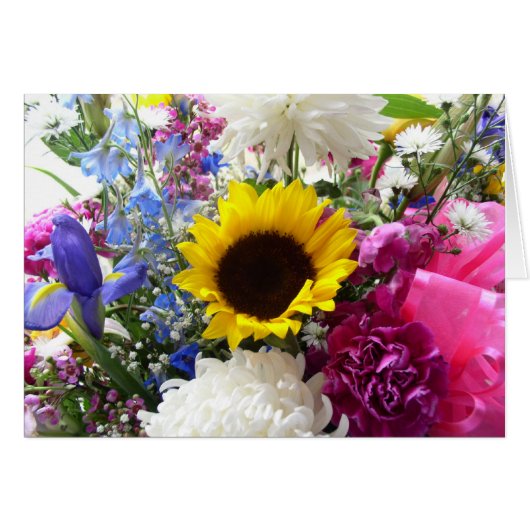 Floral bouquet 2 cards (Front Horizontal)
