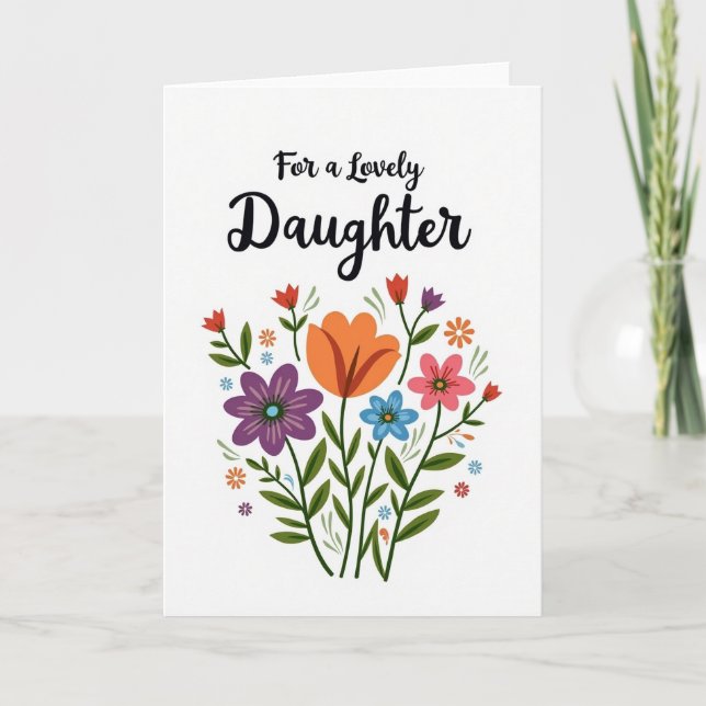 Floral Bouquet Affection Card (Front)