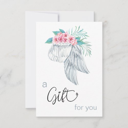   Floral Bouquet Angel Wing Gift Certificate