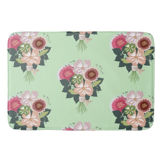 Floral Bouquet Bath Mat (Front)