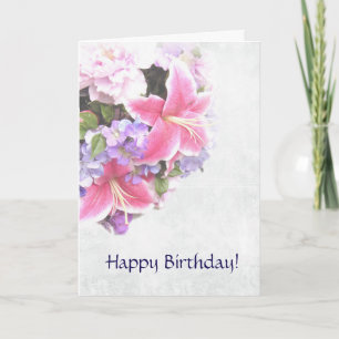 Floral Bouquet Birthday Card