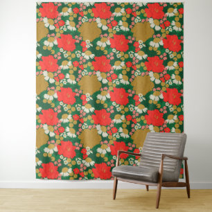Floral Bouquet Bridal Shower Tapestry