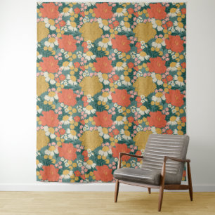 Floral Bouquet Bridal Shower Tapestry