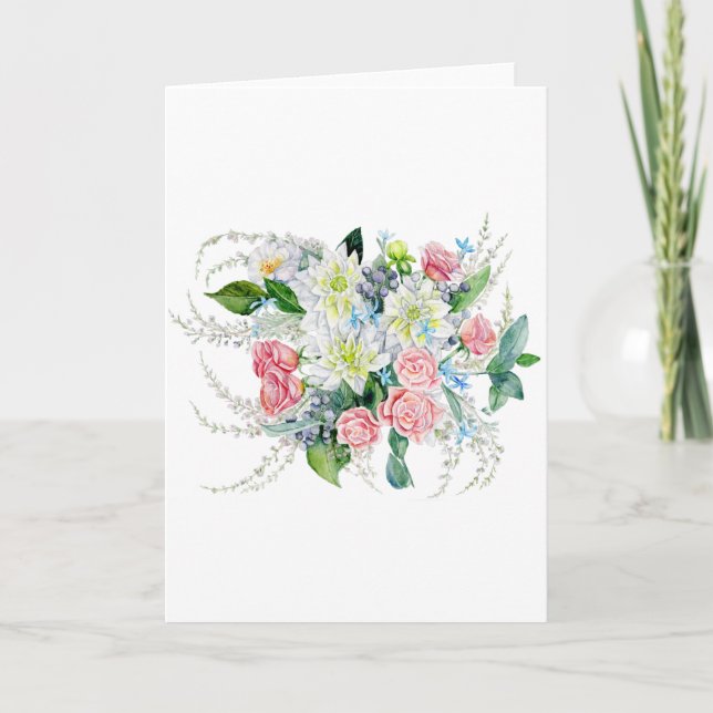 Floral Bouquet Card (Front)