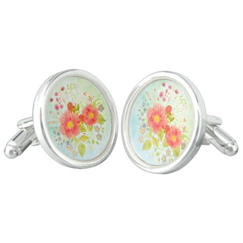 Floral Bouquet Cufflinks