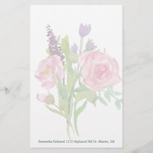 Floral Bouquet Custom Stationery