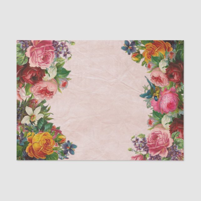 Floral bouquet decoupage paper (Front)