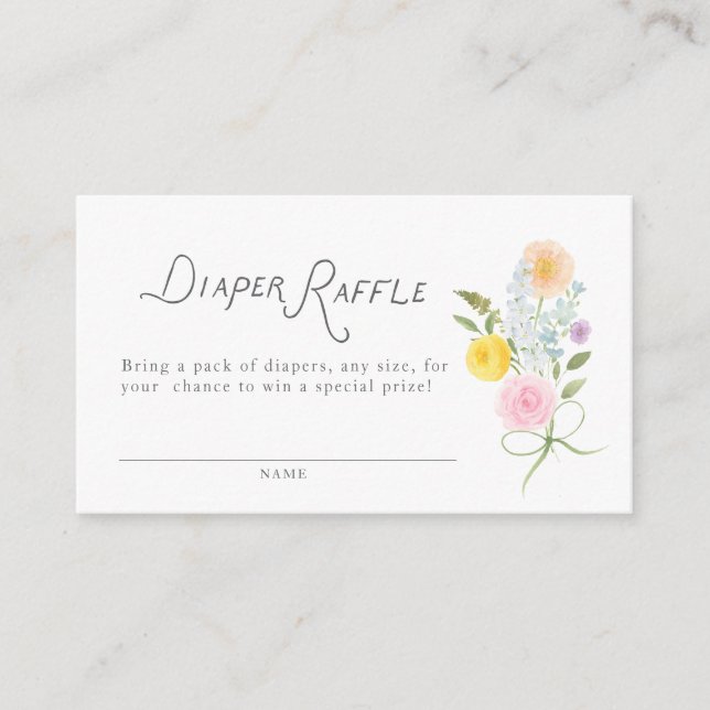 Floral Bouquet Enclosure Card (Front)