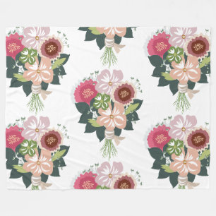 Floral Bouquet Fleece Blanket