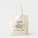 Floral Bouquet Flower Girl Tote at Zazzle