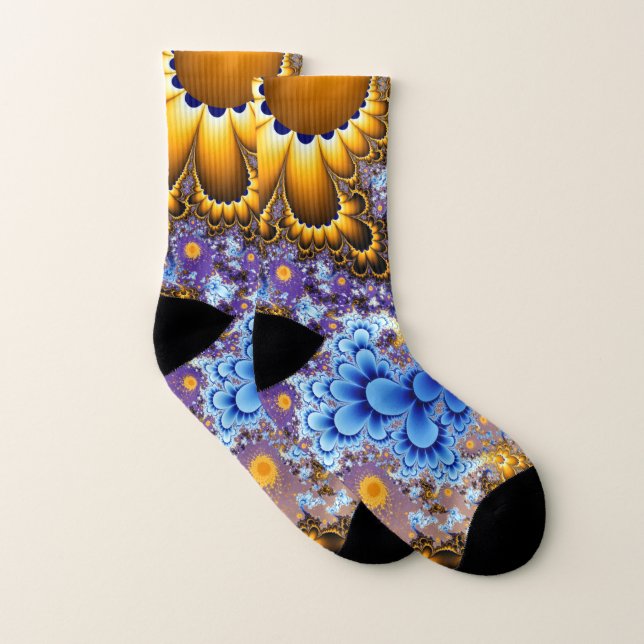 Floral Bouquet Fractal Socks (Pair)