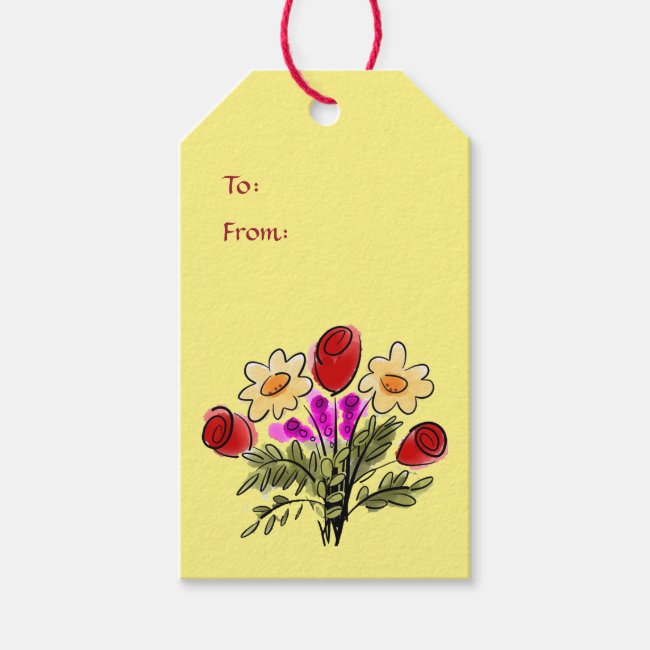 Floral Bouquet Gift Tags