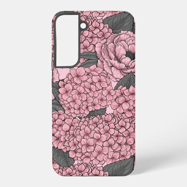 Floral bouquet in pink samsung galaxy case (Back)