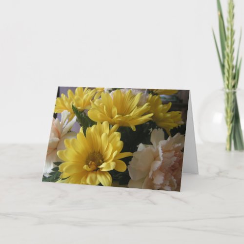 Floral Bouquet Large Font Easter Card