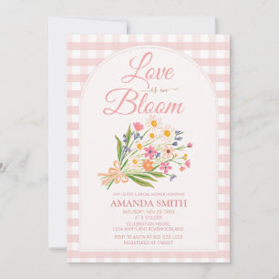 FLORAL Bouquet Love Is in Bloom Bridal Shower  Invitation