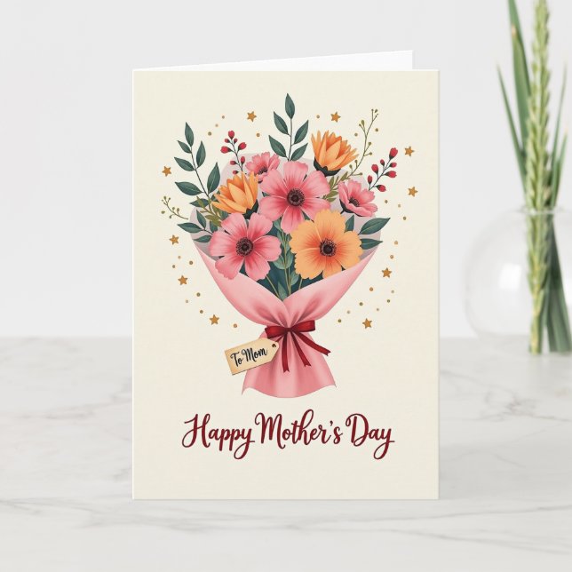 Floral Bouquet Love Note Card (Front)