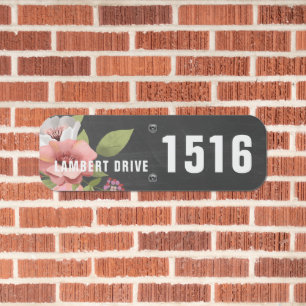 Floral Bouquet Make Your Own Personalized House Metal Sign