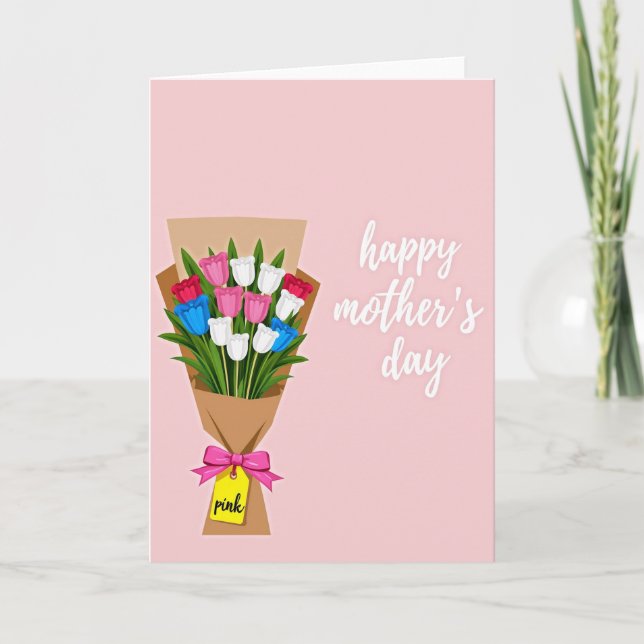 Floral Bouquet Mother Appreciation Card (Front)