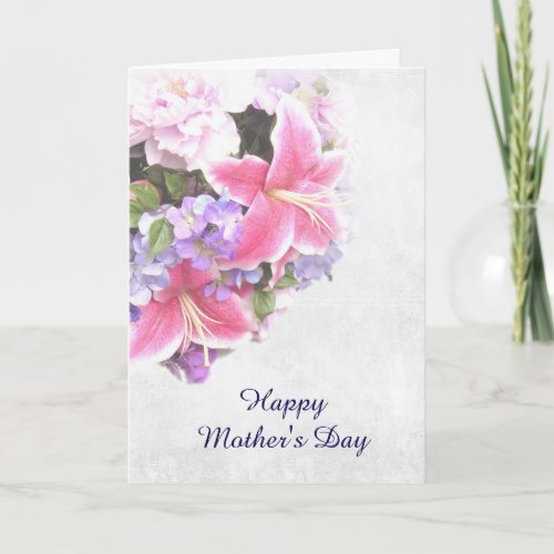Floral Bouquet Mothers Day Card
