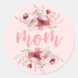 Floral Bouquet | Mother's Day Classic Round Sticker