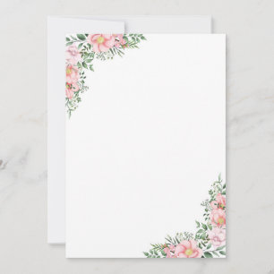 Floral Bouquet of Flower Invitation