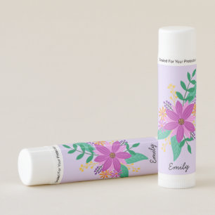 Floral Bouquet Personalized Lip Balm