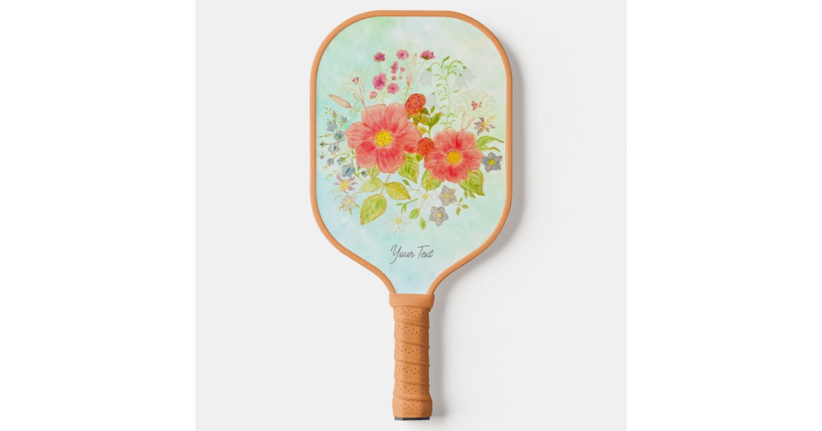 Floral Bouquet Pickleball Paddle Zazzle