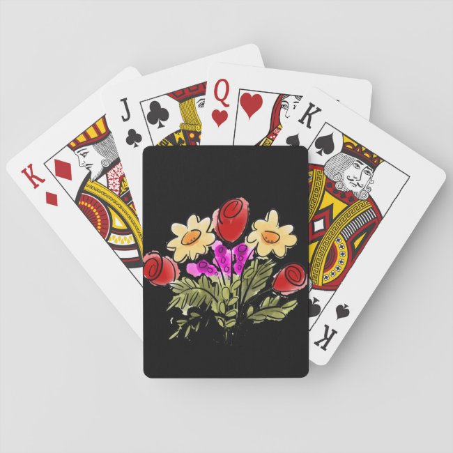 Floral Bouquet Playing Cards