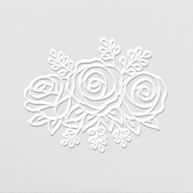 Floral Bouquet Rose Flowers V2 Embosser (Design)