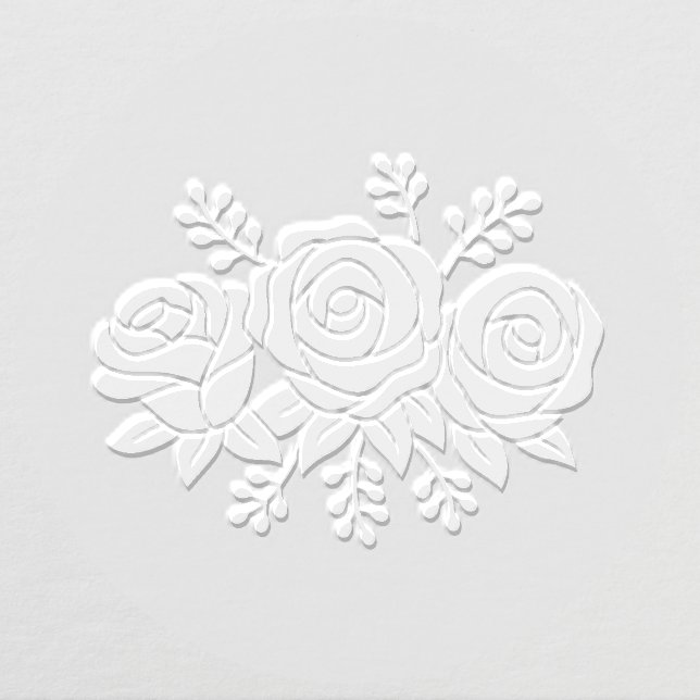 Floral Bouquet Rose Flowers V3 Embosser (Design)