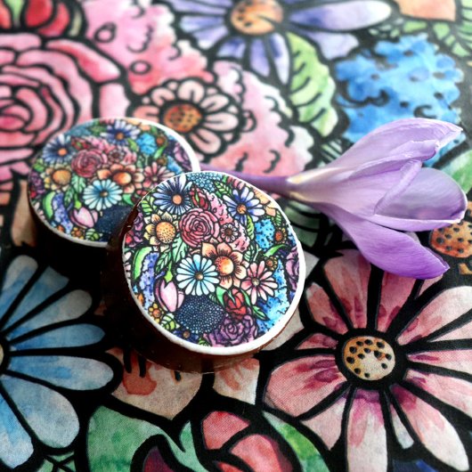 Floral Bouquet Spring Flower Chocolate Covered Oreo