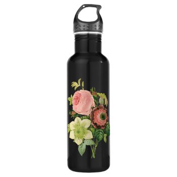 Floral Bouquet Stainless Steel Water Bottle by JoyMerrymanStore at Zazzle