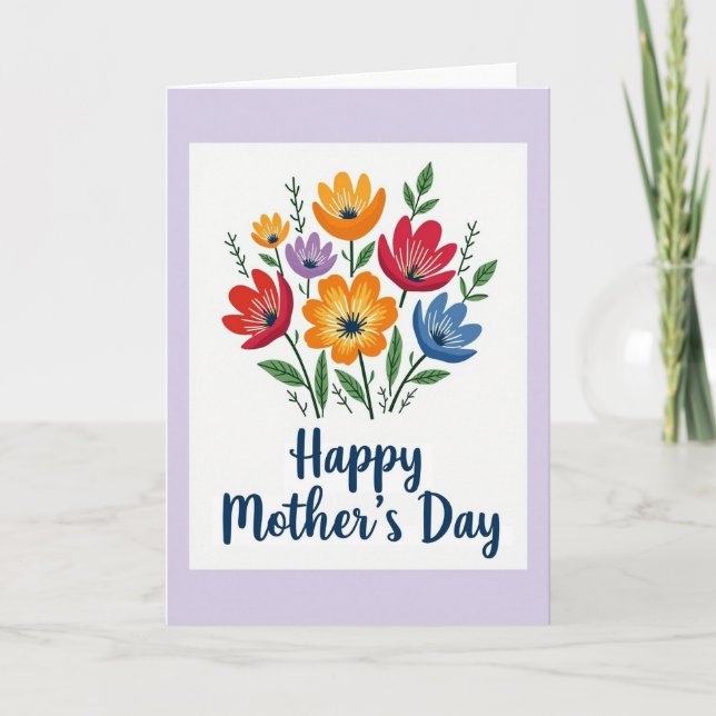 Floral Bouquet Thank You Card (Front)