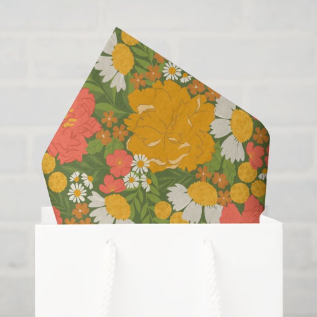 Floral Bouquet Tissue Paper (Gift Bag)