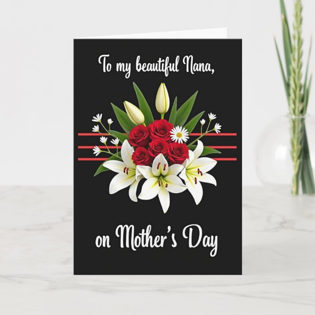 Floral Bouquet Tribute Card (Front)