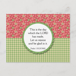 Floral Bouquet Variety Postcard Bible Verse