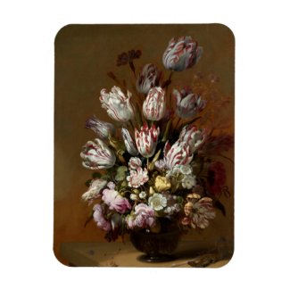 Floral Bouquet - Vintage Dutch Fine Art Still Life Magnet