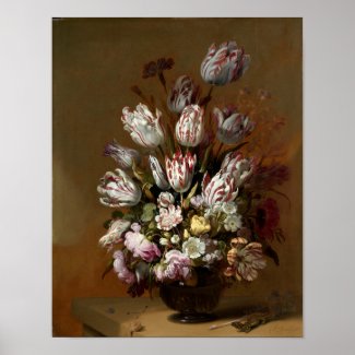 Floral Bouquet - Vintage Dutch Fine Art Still Life Poster
