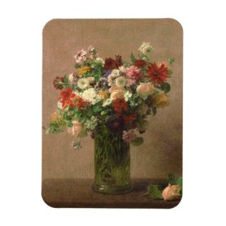 Floral Bouquet  Vintage French Fine Art Still Life Magnet